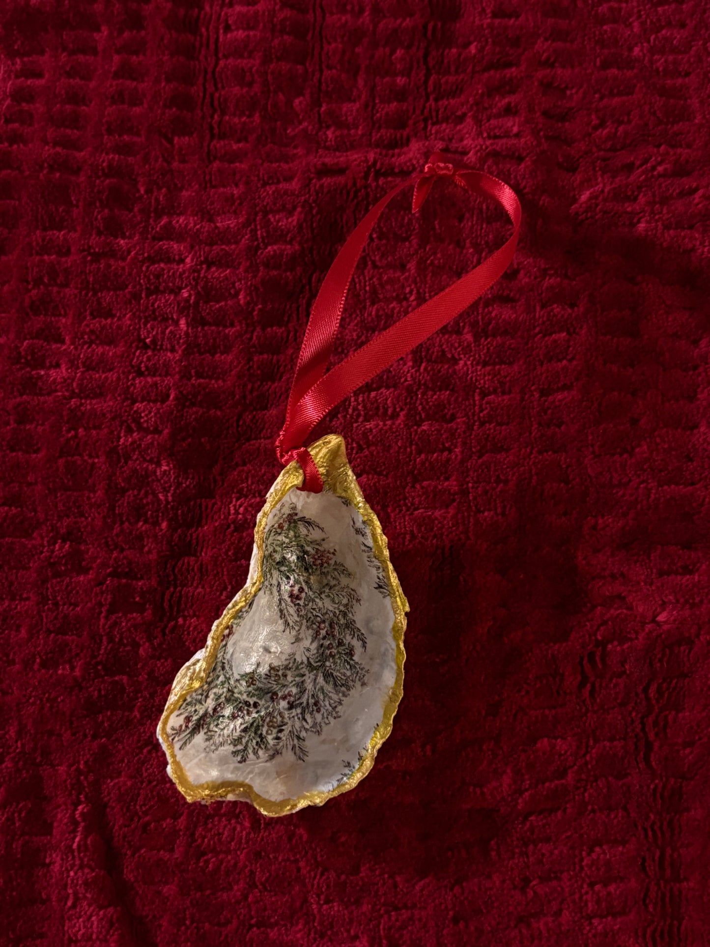 Oyster Wreath Christmas Ornament