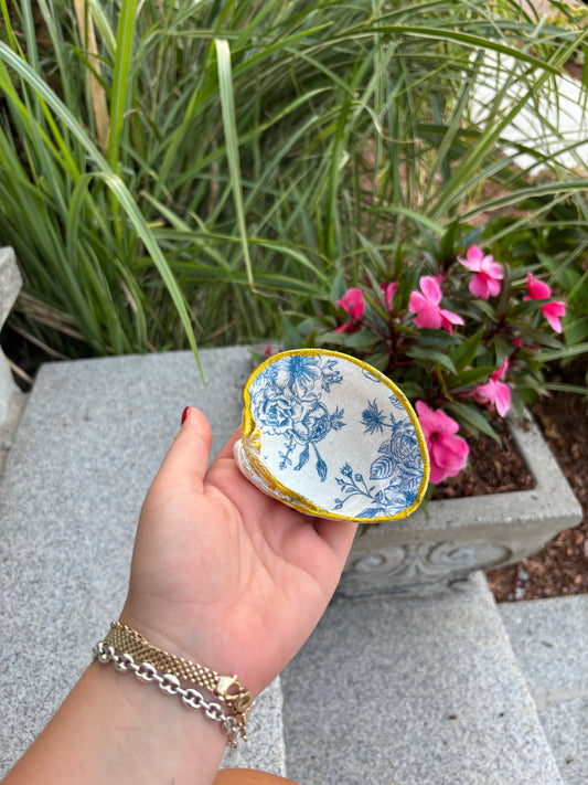 Blue Floral Ring Dish