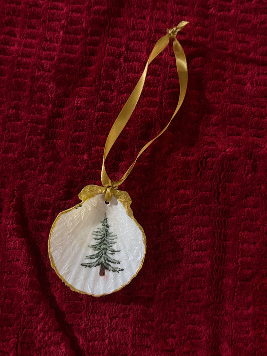 Scallop Christmas Tree Ornament