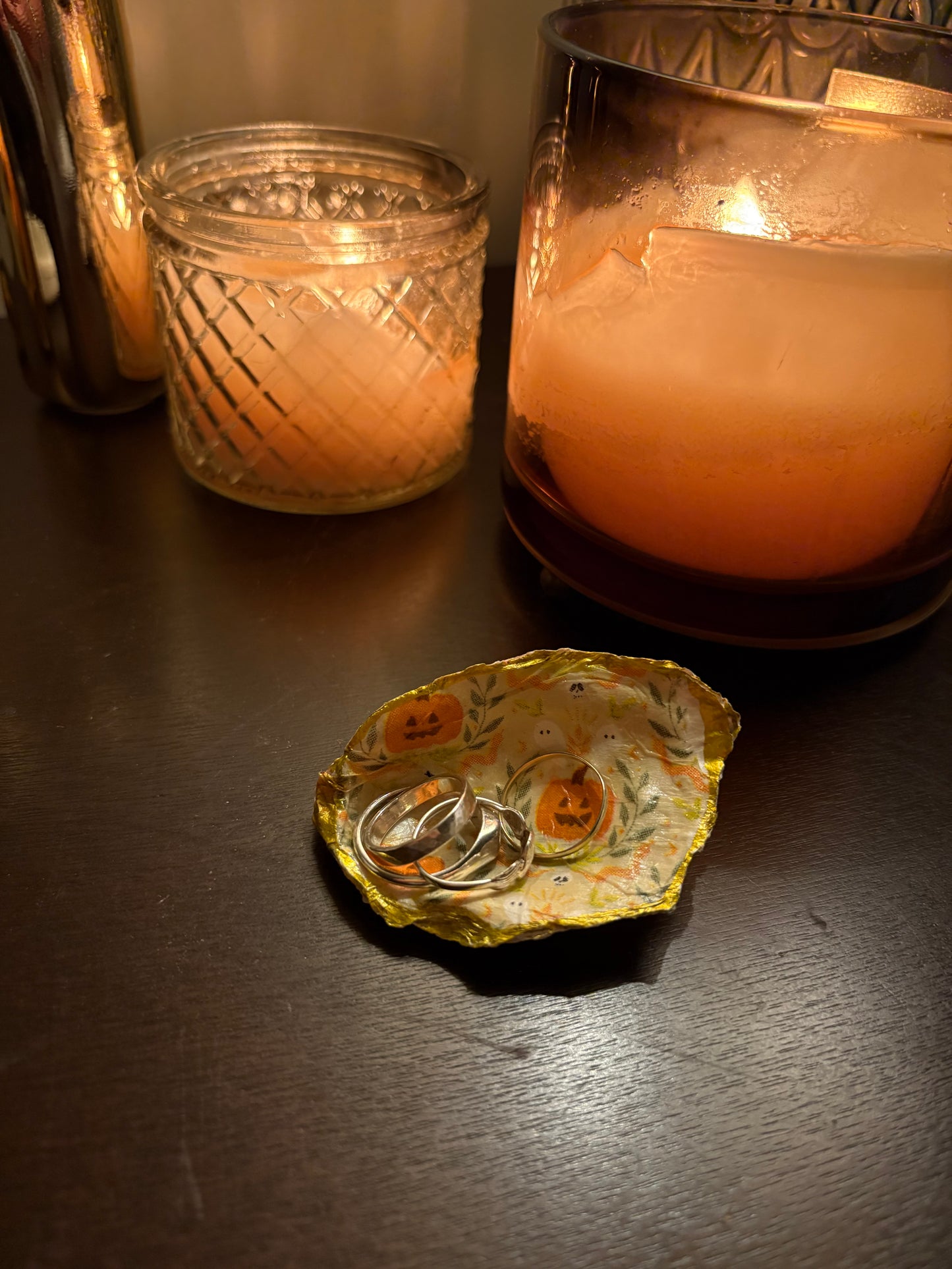 Pumpkin Oyster Ring Dish