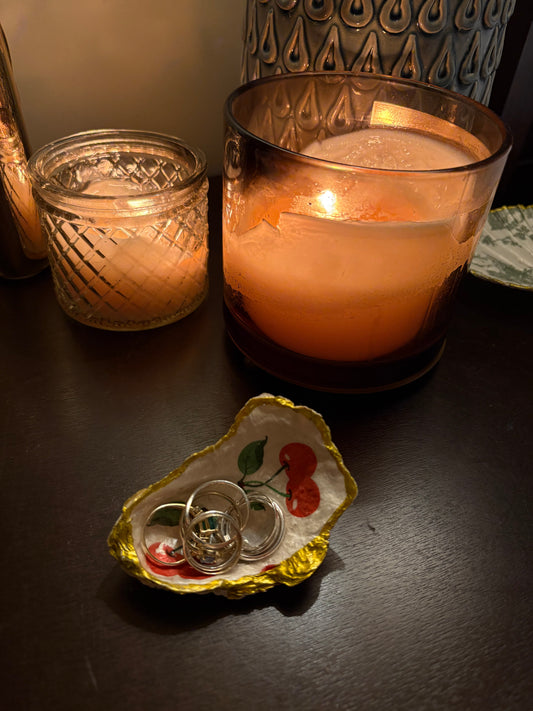 Cherry Themed Jewelry Dish
