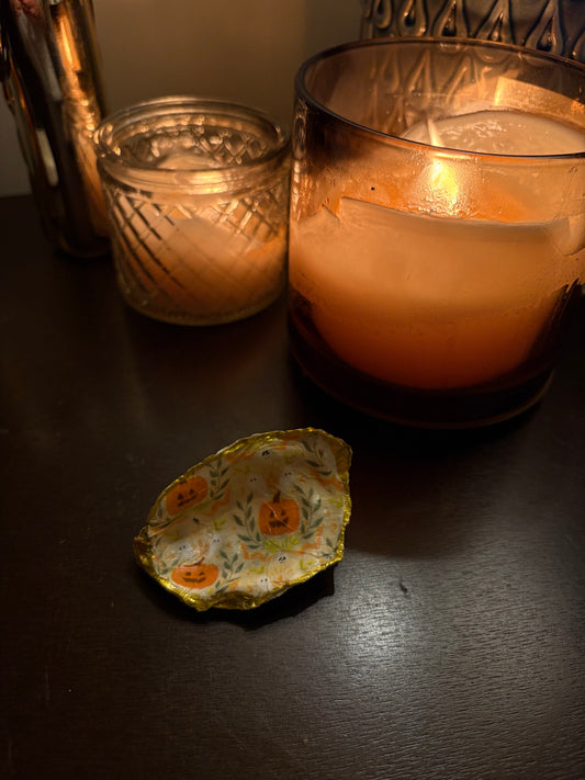 Pumpkin Oyster Ring Dish