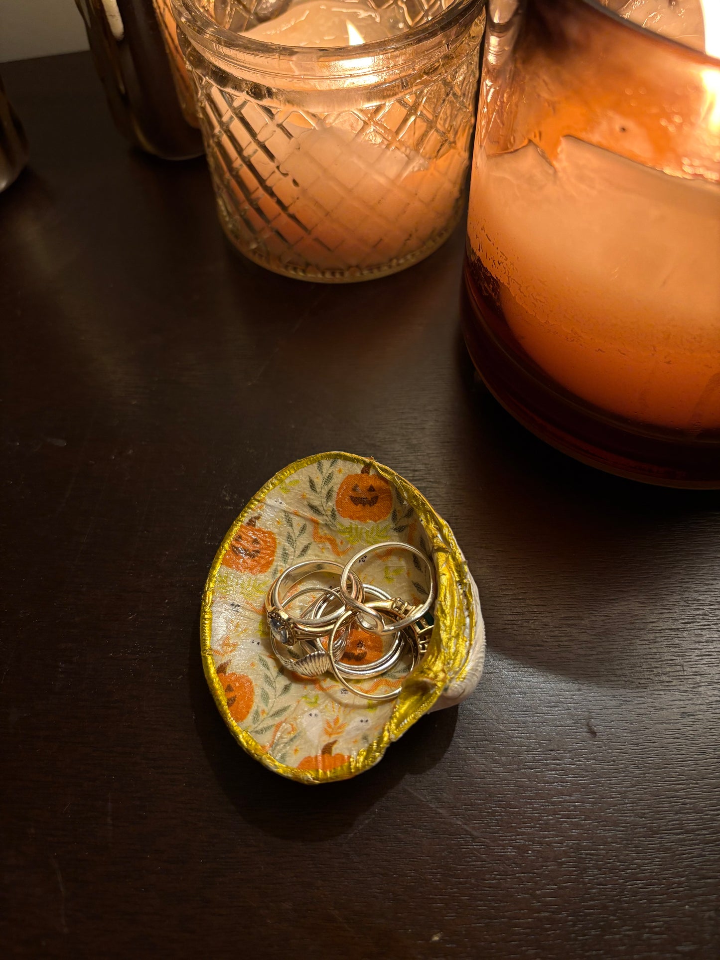 Pumpkin Shell Ring Dish