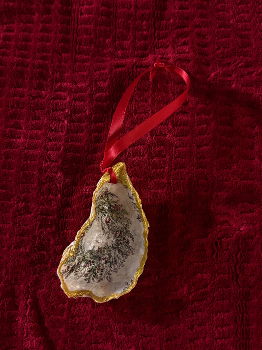Oyster Wreath Christmas Ornament