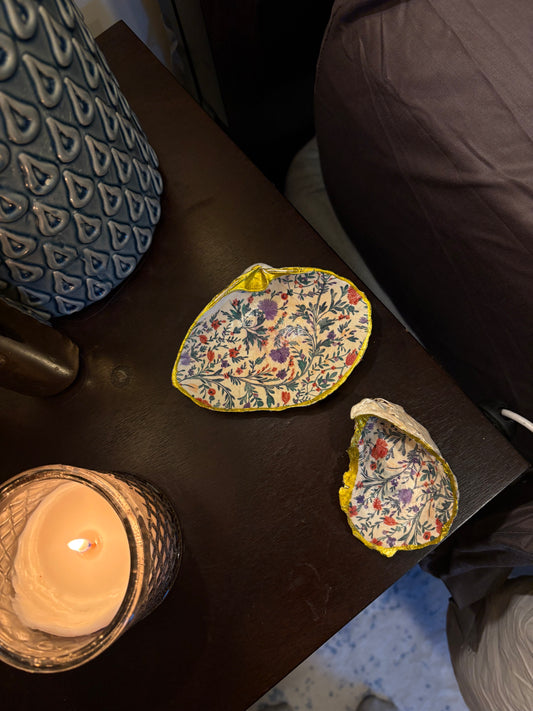 Colorful Floral Jewelry Dishes