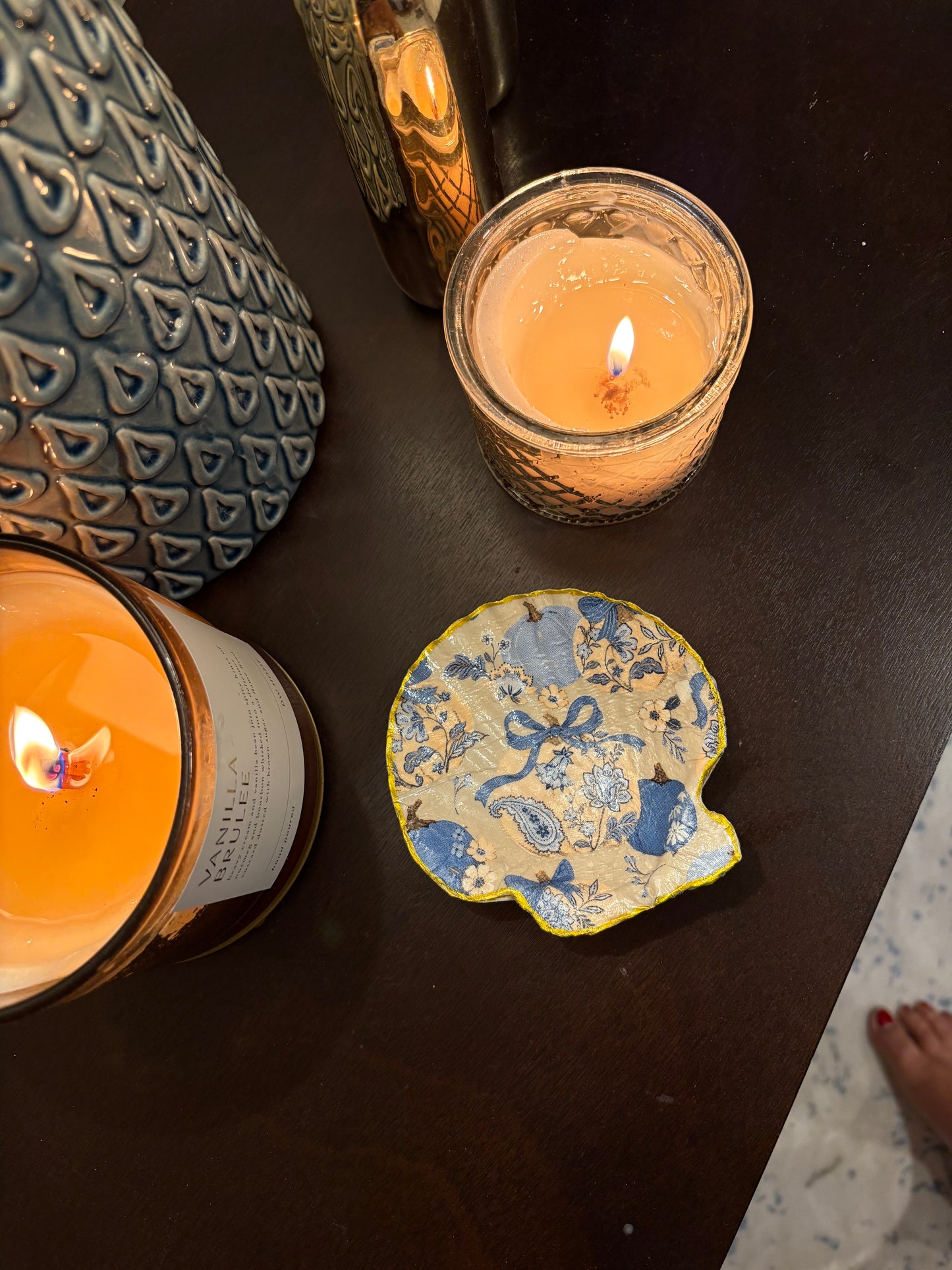 Coastal Pumpkin Jewelry Dish