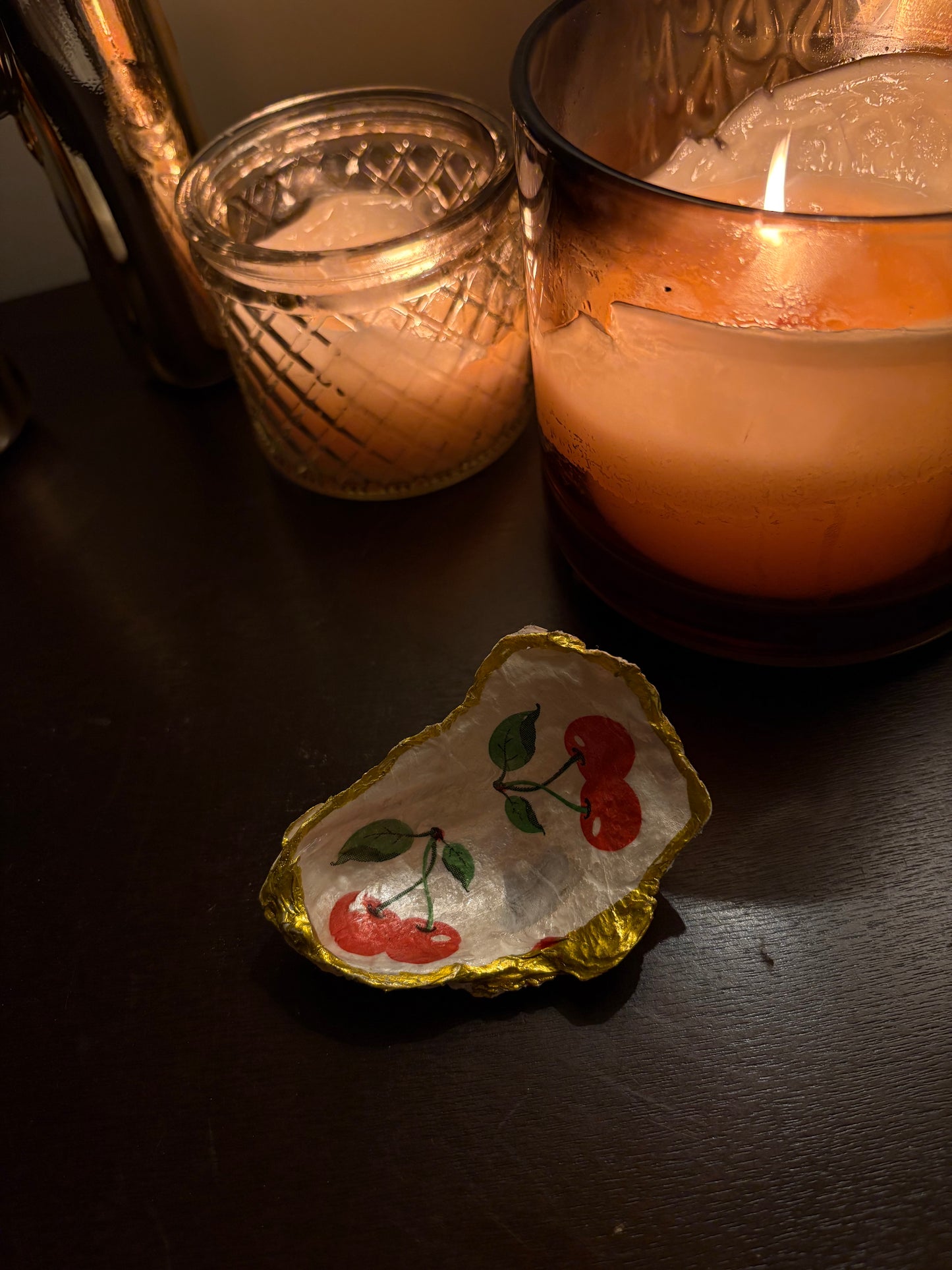 Cherry Themed Jewelry Dish