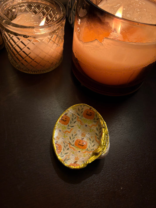 Pumpkin Shell Ring Dish