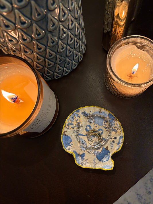 Coastal Pumpkin Jewelry Dish